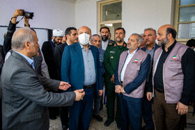  علیرضا کاظمی، وزیر آموزش و پرورش در بازدید از طرح شهید عجمیان