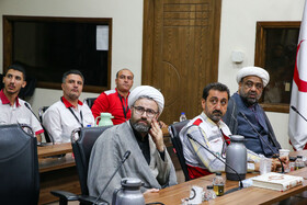 آیین بدرقه ناوگان امدادی و درمانی جمعیت هلال‌احمر برای اربعین ۱۴۰۴ - اصفهان