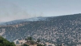 شعله‌ور شدن دوباره آتش در کوه سیاه لنده