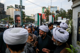 مراسم سالگرد شهادت اسماعیل هنیه و چهلم سردار ایزدی