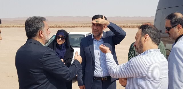 بازدید تیم مدیران نهاد ریاست جمهوری از پروژه فرودگاه قم