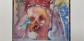 نقاشی غیرعادی در پارکینگ یک خانه پیدا شد