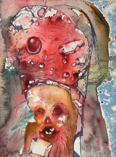 نقاشی غیرعادی در پارکینگ یک خانه پیدا شد