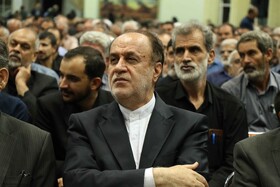 دکتر حاجی بابایی، نماینده مجلس در مراسم بزرگداشت اربعین شهدای اقتدار استان همدان 