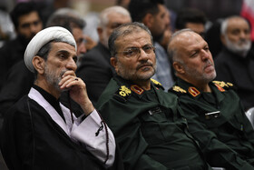 سردار غلامرضا سلیمانی، رئیس سازمان بسیج مستضعفین در مراسم اربعین شهدای اقتدار ایران - اصفهان