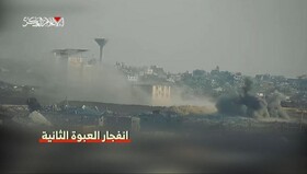 تصاویر عملیات جدید القسام در خان‌یونس و انهدام تجهیزات نظامی صهیونیست‌ها