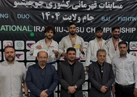 نتایج مسابقات جوجیتسوی قهرمانی کشور/ قهرمانی چهارمحال و بختیاری و تهران