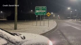 بارش برف بی‌سابقه در شرق استرالیا و گرفتار شدن ده‌ها خودرو