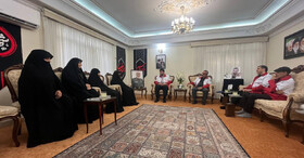 دیدار مسئولان هلال‌احمر با خانواده سپهبد سلامی