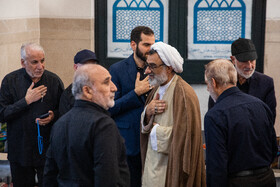حجت الاسلام عبدالحسین خسروپناه، دبیر شورای عالی انقلاب فرهنگی در مراسم چهلمین روز شهادت سپهبد رشید