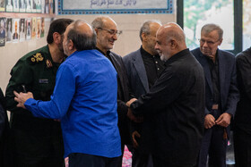 ایرج مسجدی، معاون هماهنگ کننده نیروی قدس در مراسم چهلمین روز شهادت سپهبد رشید