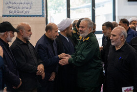  علی فدوی جانشین فرمانده کل سپاه در مراسم چهلمین روز شهادت سپهبد رشید