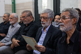 غلامعلی حداد عادل، رئیس فرهنگستان زبان و ادب فارسی مراسم چهلمین روز شهادت سپهبد رشید