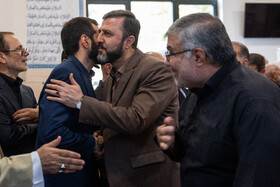 کاظم غریب آبادی، معاون حقوقی و بین‌المللی وزیر امور خارجه در  مراسم چهلمین روز شهادت سپهبد رشید
