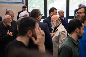 مهدی چمران، رئیس شورای شهر تهران در مراسم چهلمین روز شهادت سپهبد رشید