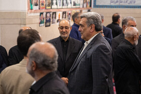 پیروز حناچی در مراسم چهلمین روز شهادت سپهبد رشید