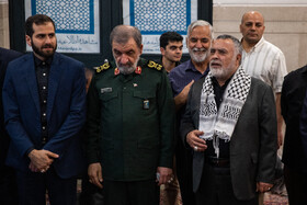 محسن رضایی، عضو مجمع تشخیص مصلحت نظام در مراسم چهلمین روز شهادت سپهبد رشید
