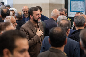 کاظم غریب آبادی، معاون حقوقی و بین‌المللی وزیر امور خارجه در  مراسم چهلمین روز شهادت سپهبد رشید