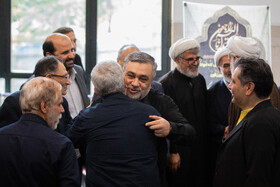 حسین اشتری مشاور رئیس ستادکل نیروهای مسلح در مراسم چهلمین روز شهادت سپهبد رشید