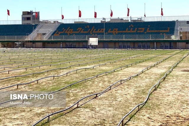 عکس ارشیوی است صنایع، منابع ملی و استانی سه ضلع تامین مالی بازسازی ورزشگاه نصیری یزد