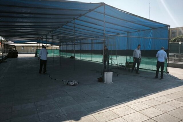 آمادهسازی حرم بانوی کرامت برای میزبانی از زائران اربعین + تصاویر