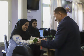 بازدید حسین اسماعیلیان، مدیرعامل شرکت آب و فاضلاب مشهد از ایسنا به مناسبت روز خبرنگار 