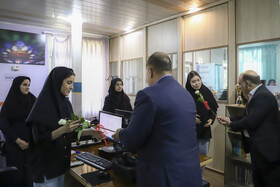 بازدید حسین اسماعیلیان، مدیرعامل شرکت آب و فاضلاب مشهد از ایسنا به مناسبت روز خبرنگار 