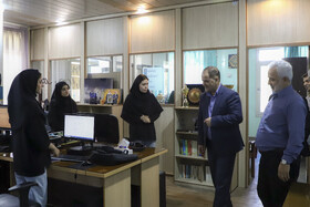 بازدید حسین اسماعیلیان، مدیرعامل شرکت آب و فاضلاب مشهد از ایسنا به مناسبت روز خبرنگار 