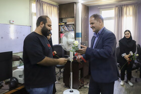 بازدید حسین اسماعیلیان، مدیرعامل شرکت آب و فاضلاب مشهد از ایسنا به مناسبت روز خبرنگار 