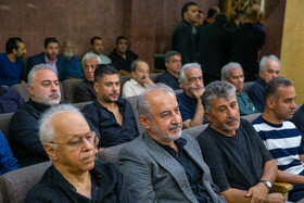 رضا درویش، مدیرعامل پرسپولیس در مراسم یادبود داریوش مصطفوی
