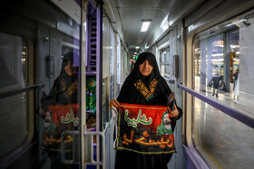 مراسم بدرقه زائران اربعین حسینی با حضور خادمان آستان قدس رضوی