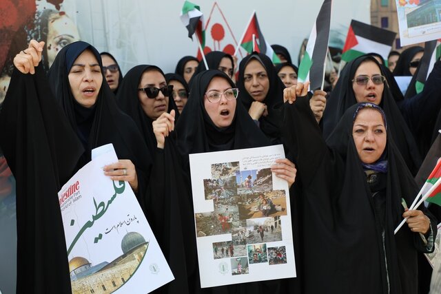 جامعه سلامت قم در محکومیت جنایات صهیونیست‌ها در غزه تجمع کردند