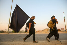 آغاز پیاده روی سحرگاهی زائران اربعین حسینی - شافعیه عراق