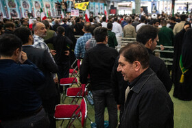 محمد مخبر در مراسم اربعین شهدای اقتدار ایران
