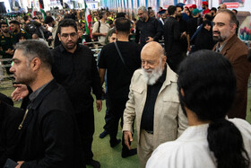 مهدی چمران، رییس شورای شهر تهران در مراسم اربعین شهدای اقتدار ایران