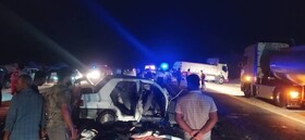 مرگ ۵ نفر بر اثر تصادف زنجیره‌ای در منوجان کرمان