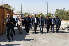 بازدید عباس علی آبادی، وزیر نیرو از خط انتقال آب سد طالقان به البرز و تهران