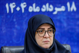 فاطمه مهاجرانی، سخنگوی دولت در نشست خبری به مناسبت روز خبرنگار