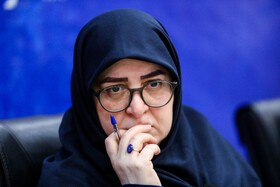 فاطمه مهاجرانی، سخنگوی دولت در نشست خبری به مناسبت روز خبرنگار