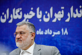 محمدصادق معتمدیان، استاندار تهران در نشست خبری به مناسبت روز خبرنگار