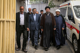 علی منتظری، رئیس جهاد دانشگاهی در دیدار جهادگران جهاددانشگاهی با آیت‌الله سیدحسن خمینی