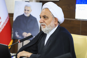 نشست خبری حجت‌الاسلام والمسلمین ابراهیم حمیدی، رئیس کل دادگستری استان کرمان