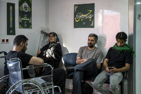 خدمت‌رسانی بیمارستان سیار برکت در عمود ۹۸۹ طریق الحسین