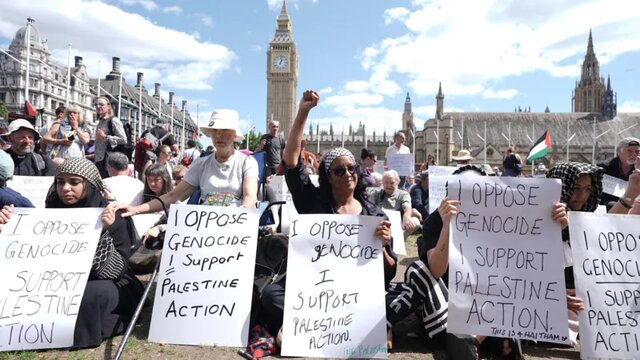بازداشت حامیان فلسطین در تجمع لندن