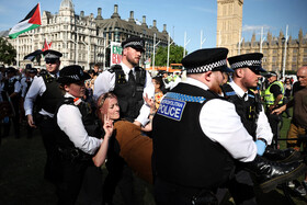 بازداشت ۳۶۵ حامی فلسطین در اعتراضات لندن