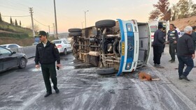 ۲۶ مصدوم و یک فوتی در پی حادثه رانندگی در پارس‌آباد