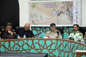  نشست سردار رادان فرمانده انتظامی کشور در قرارگاه اربعین فراجا با مسئولان انتظامی استان کرمانشاه