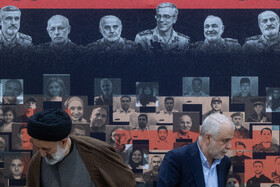 سعید اوحدی، رئیس و رمضان موسویمقدم نماینده ولی فقیه در بنیاد شهید در نشست خبری رئیس سازمان بنیاد شهد و امور ایثارگران