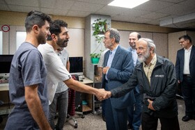 حضور علی منتظری، رئیس جهاددانشگاهی در ایسنا به مناسبت روز خبرنگار