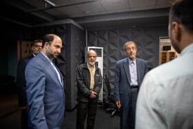 حضور علی منتظری، رئیس جهاددانشگاهی در ایسنا به مناسبت روز خبرنگار